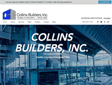 Tablet Screenshot of collinsbuilders.com